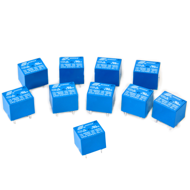 10pcs 5V Mini Electromagnetic Power Relay SPDT 10A PCB Mount 5-Pins
Household Appliances Control BI085-SZ