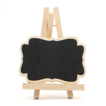 10Pcs Mini Wooden Blackboard Message Chalkboard Table Number ... 10Pcs Mini Wooden Blackboard Message Chalkboard Table Number ...