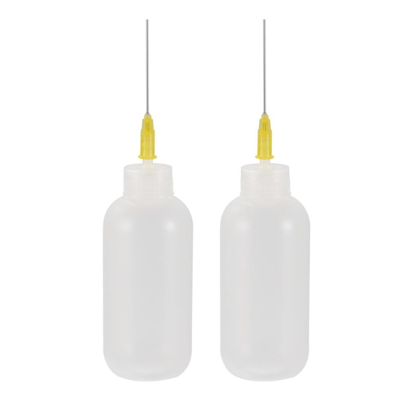 2x 55ml Needle Dispenser Bottle for Rosin Soldering Liquid Flux w/ Needles BI776 - intl