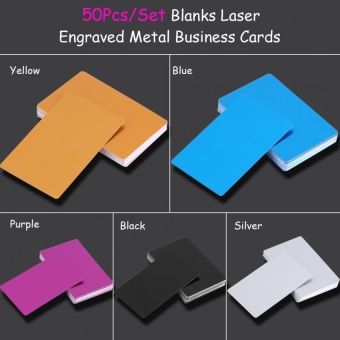 50Pcs Impressive Blanks Laser Mark Engraved Metal Business Visiting Name Cards (Black) - Intl April 2018 - 3 50Pcs Impressive Blanks Laser Mark Engraved Metal Business Visiting Name Cards (Black) - intl - 3