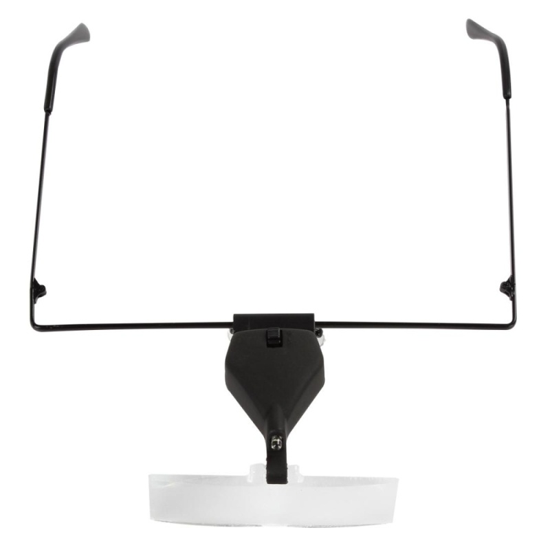 Adjustable Lens Glasses Magnifier with LED Light - intl