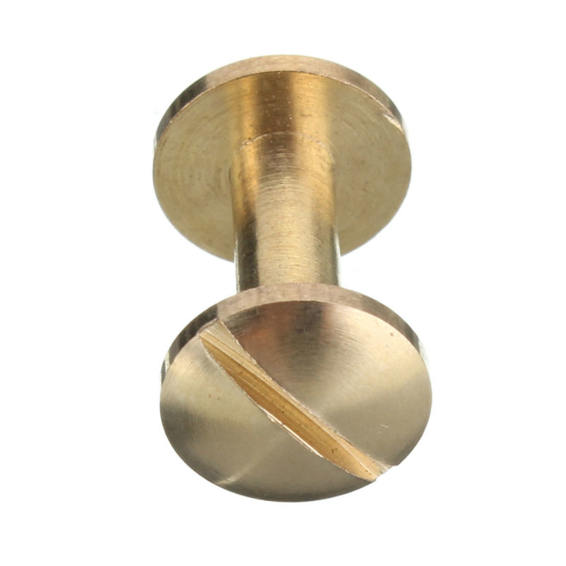 Arc Solid Brass Button Stud Screw Nail Screwback Leather Rivet Belt 10mm - intl