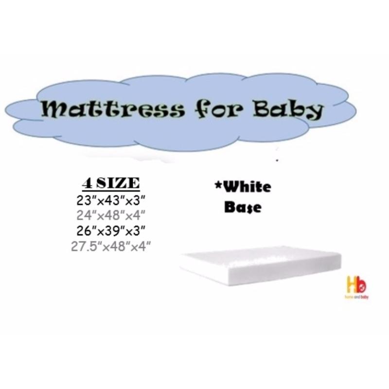 Baby Foam Mattress 27.5 x 48 x 4 with Anti-Dust Mite
