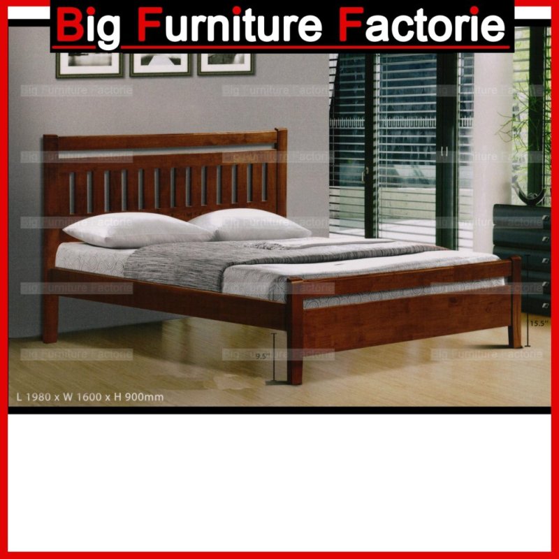 BFF-020-WB Solid Wooden Queen Size Bed – Queen