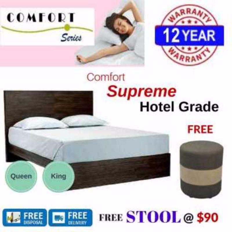 Comfort Supreme 8in Spring Mattress (Queen/King)