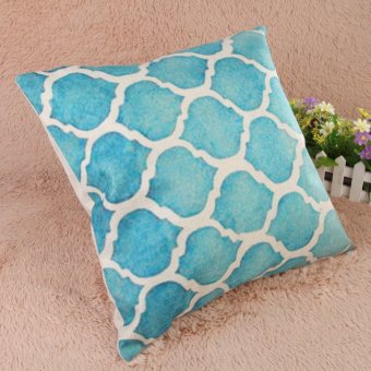 Creative Striped Pattern Cotton Pillow Cover(Blue) (EXPORT) April 2018 - 4 Creative Striped Pattern Cotton Pillow Cover(Blue) (EXPORT) - 4