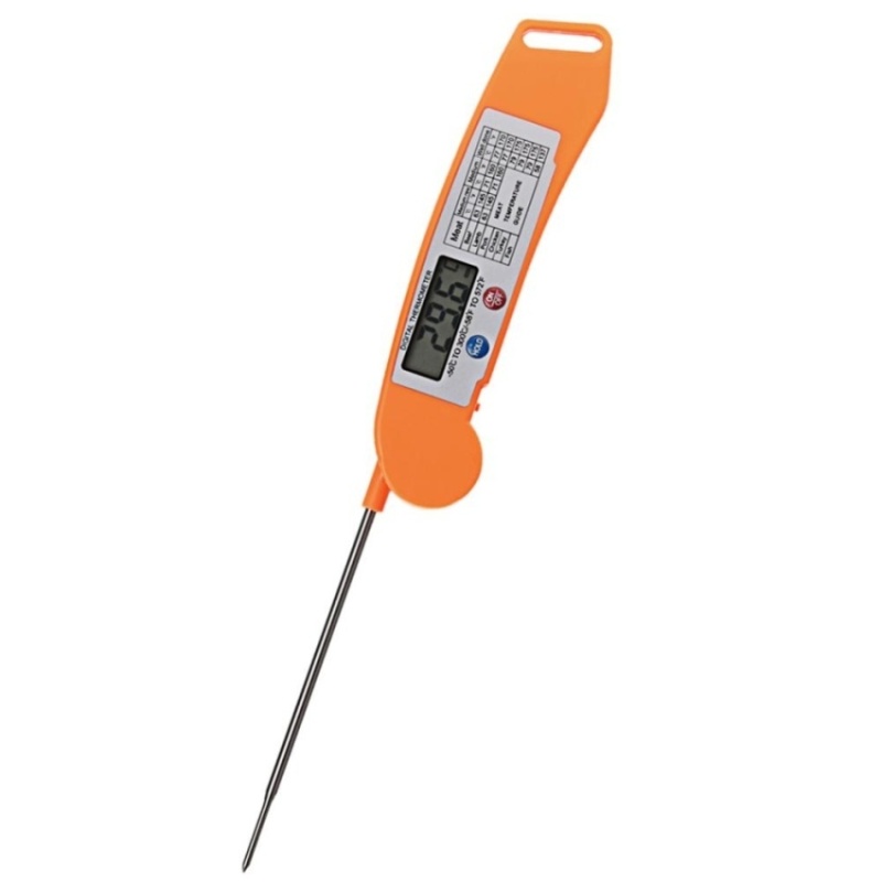 Digital LCD Food Kitchen Oven Cooking Meat BBQ GrillThermometer(Orange) - intl