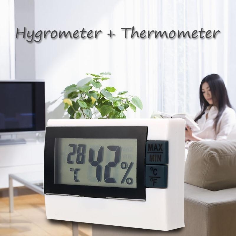 Digital LCD Indoor Room Thermometer Hygrometer Temperature Humidity Meter - intl