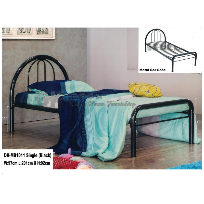 DK-MB1011 Single Metal Bed (Black)