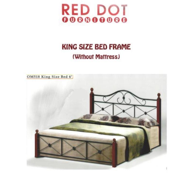 Elegant Bed Frame King Size (Black/Brown)