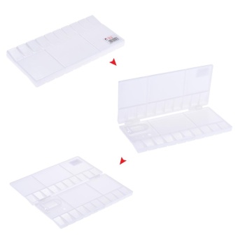 Watercolor Folding Palette Box Paint Tray Painting Case With 20-Well White - Intl April 2018 - 3 Watercolor Folding Palette Box Paint Tray Painting Case with 20-Well White - intl - 3