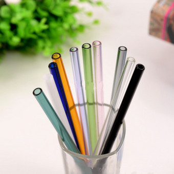 1Pcs 8 Inch Reusable Glass Straw Wedding Birthday Party Drinking Juice Clear - Intl April 2018 - 5 1Pcs 8 inch Reusable Glass Straw Wedding Birthday Party Drinking Juice Clear - Intl - 5