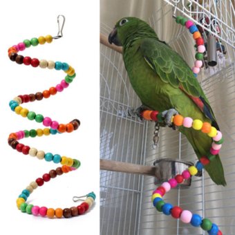 100CM Parrot Parakeet Toy Wooden Bird Ladder April 2018 - 3 100CM Parrot Parakeet Toy Wooden Bird Ladder - 3
