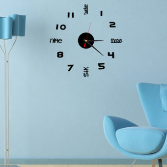 DIY Acrylic Crystal Stereoscopic Wall Clock TV Wall Sticker Home Decoration April 2018 - 4 DIY Acrylic Crystal stereoscopic wall clock TV wall sticker Home Decoration - 4