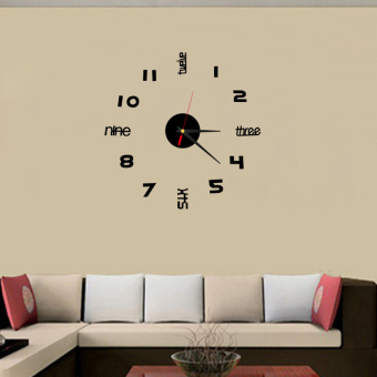 DIY Acrylic Crystal Stereoscopic Wall Clock TV Wall Sticker Home Decoration April 2018 - 3 DIY Acrylic Crystal stereoscopic wall clock TV wall sticker Home Decoration - 3