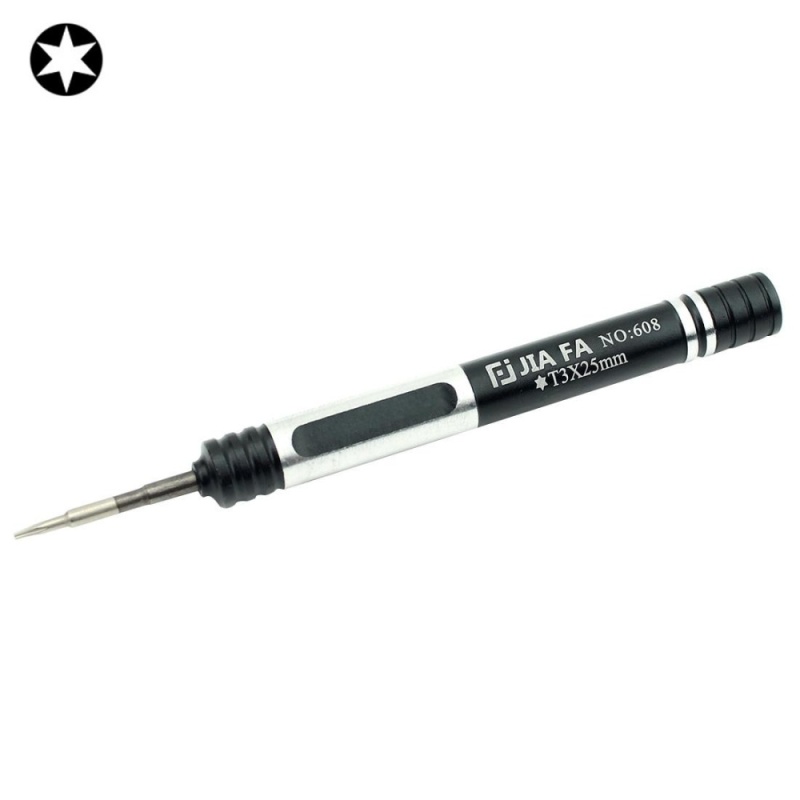 JIAFA JF-608-T3 Torx T3 Mobile Phone Repair Screwdriver (Black) - intl