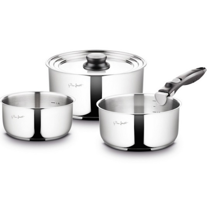 Lamart LT1009 Kims Stainless Steel Pot Set with removable handle Singapore