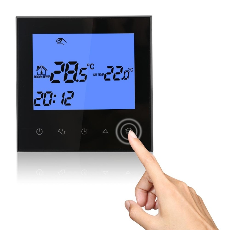 Large LCD Touch Screen Smart Programmable Thermostat Floor Heating System BI791 - intl