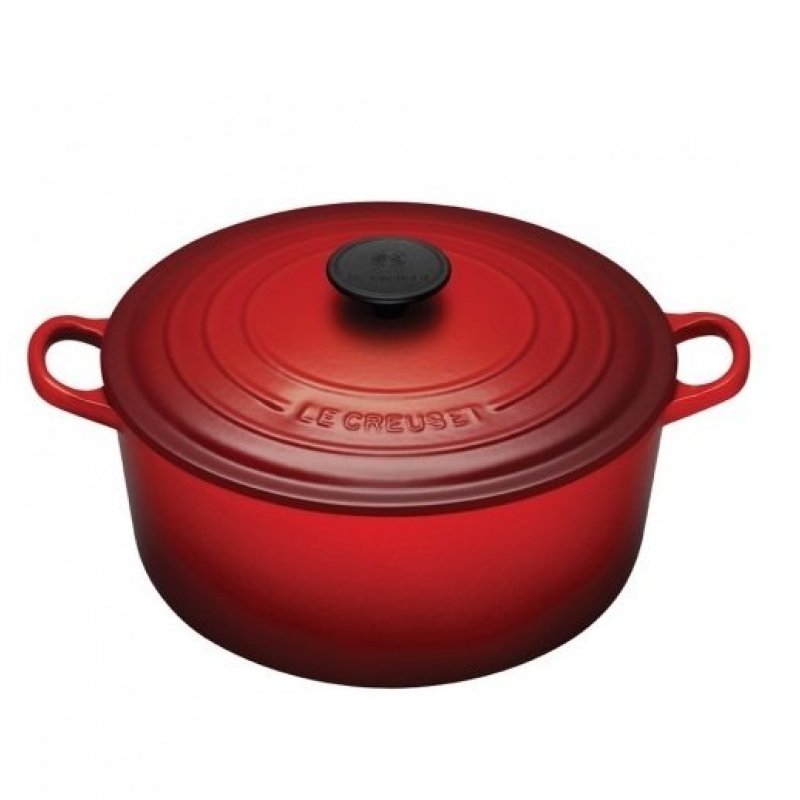 Le Creuset Cast Iron Round French Oven 24cm Classic Cherry Red Singapore Le Creuset Cast Iron Round French Oven, Le Creuset Round French Oven 24cm