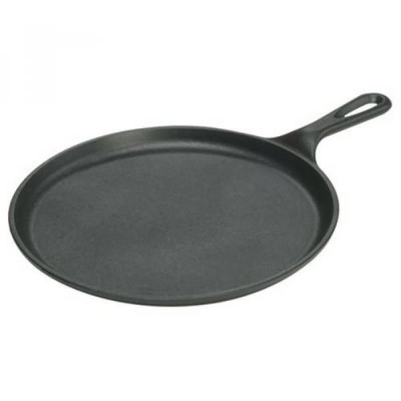 Lodge L9OG3 Cast Iron Round Griddle, Pre-Seasoned, 10.5-inch - intl Singapore
