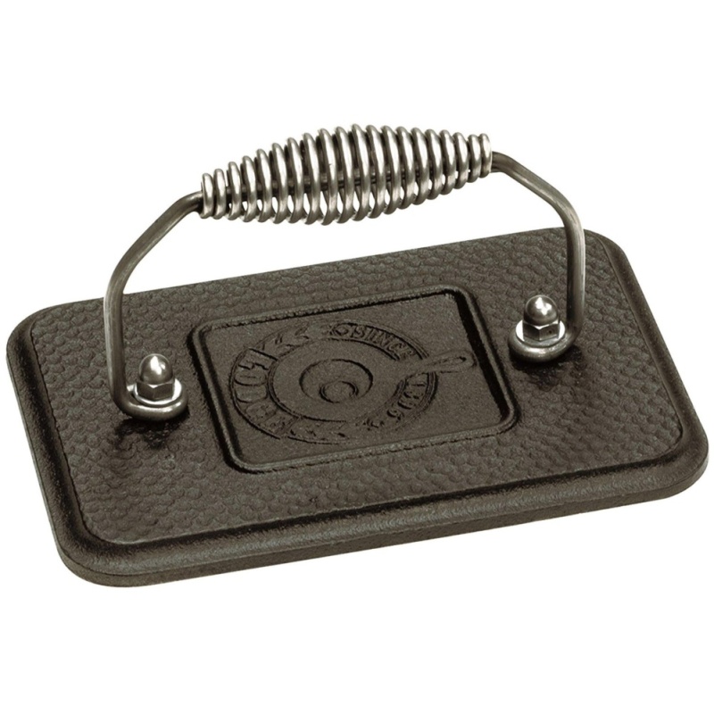 Lodge LGP3 Rectangular Cast Iron Grill Press, Pre-Seasoned, 6.75-inch x 4.5-inch - intl Singapore