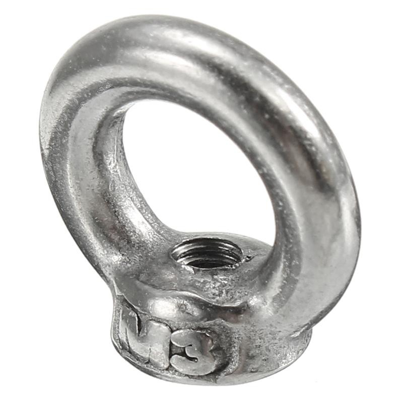 M3 Ring Shape Lifting Eye Nut Female 304 Stainless Steel Eye Nut - intl