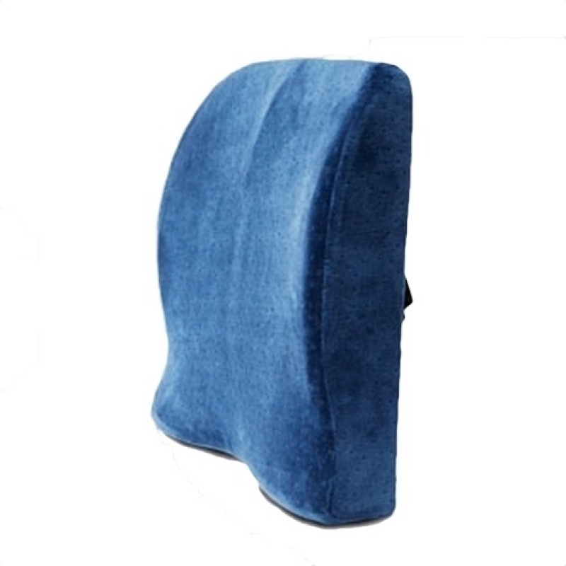 Memory Foam Back Rest With Strap (Midnight Blue)