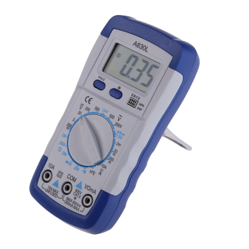 New A830L LCD Digital Multimeter DC AC Voltage Diode Freguency Multitester (EXPORT)