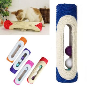 Pet Cat Kitten Kitty Toy Rolling Sisal Scratching Post Trapped BallTraining April 2018 - 2 Pet Cat Kitten Kitty Toy Rolling Sisal Scratching Post Trapped BallTraining - 2