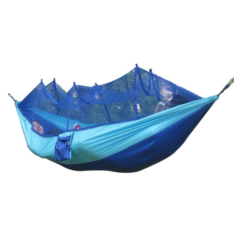 Portable Hammock(Sky Blue and Royal Blue) (EXPORT)