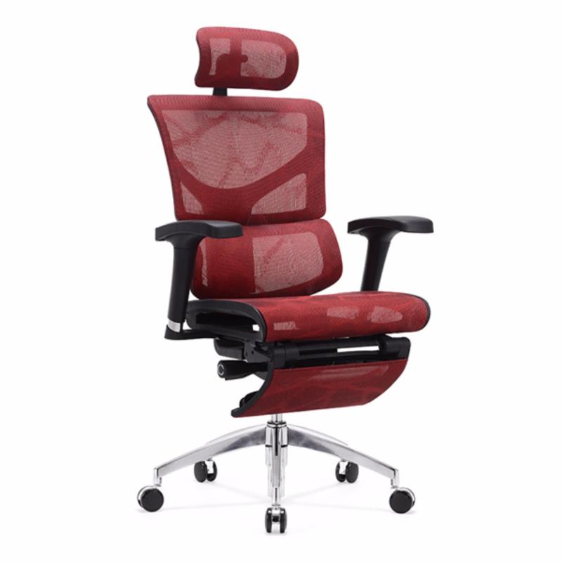 SAIL Basic Office Chair With Legrest (Red)(Installation Option Available) Singapore