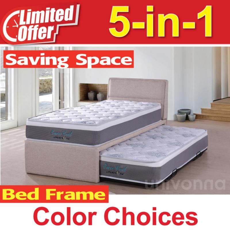 Single Pull Out Bed 5 in 1 with 9 inch Euro Coil mattress - Bunk Bed - Guest Bed - Fast Delivery