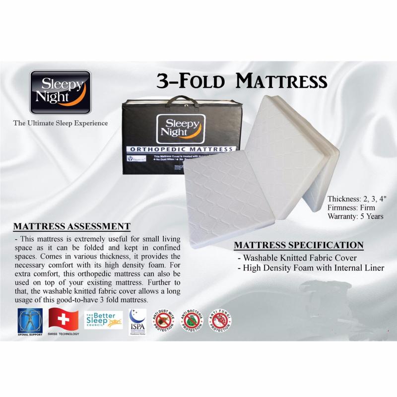 Sleepy Night 3-Fold Mattress ( 4 inches thick )