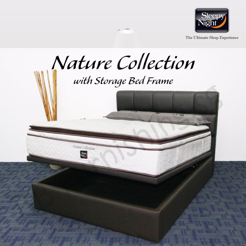 Sleepy Night (King) Nature Collection Mattress with Jean Storage
Bedframe
