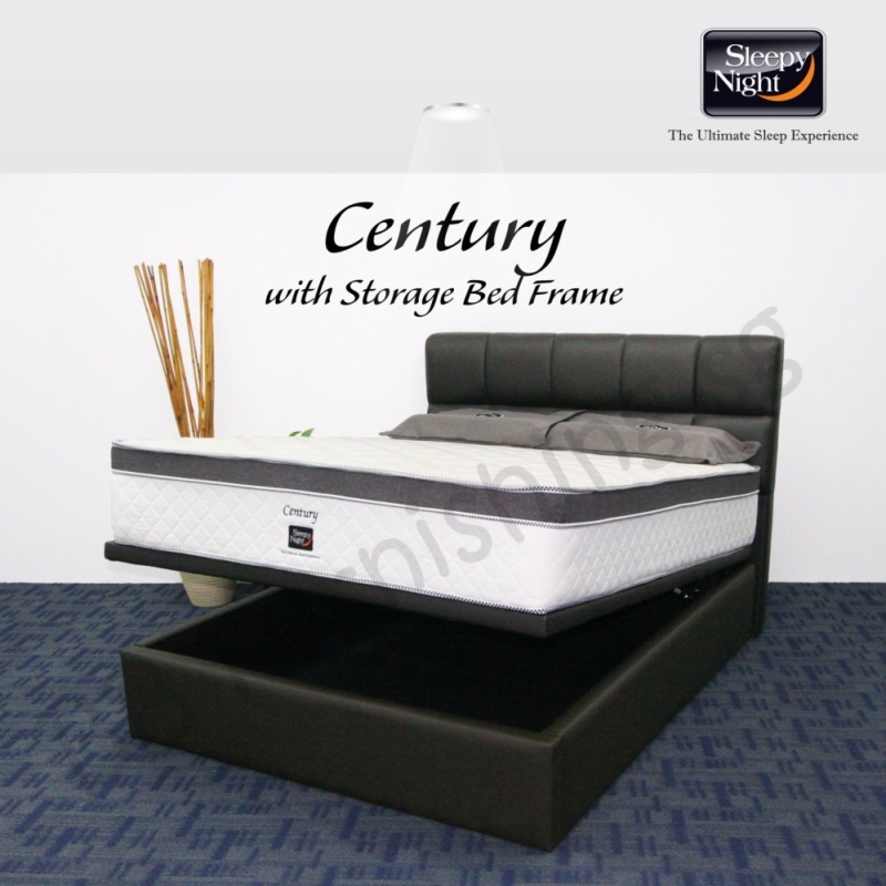 Sleepy Night (Super Single) Century Mattress with Jean Storage
Bedframe