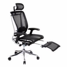 Spring Luxury Office Chair With Legrest Black Installation