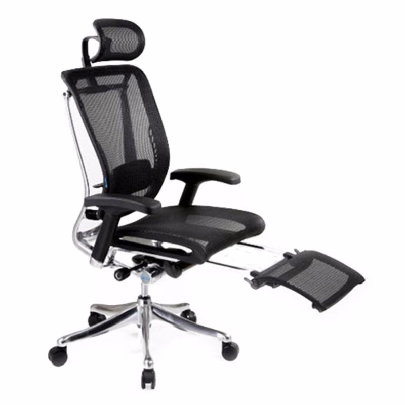 Spring Luxury Office Chair With Legrest (Black)(Installation Option Available) Singapore