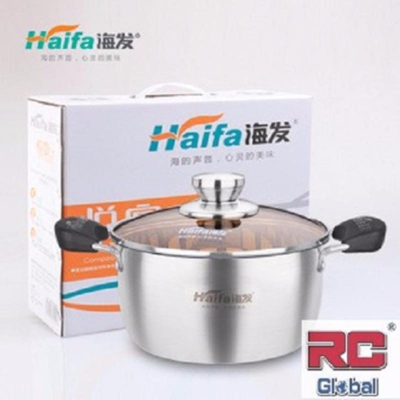 Stainless Steel Pot  / Cooking pot / soup steamer / Steamboat Pot / induction wok ( 22 cm ) 特级不锈钢汤锅 Singapore
