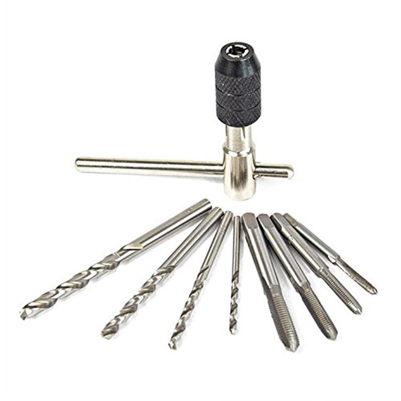 T Type Thread Tap Reamer Hand Machine Screw Threads Tap Twist Drill Bits - intl