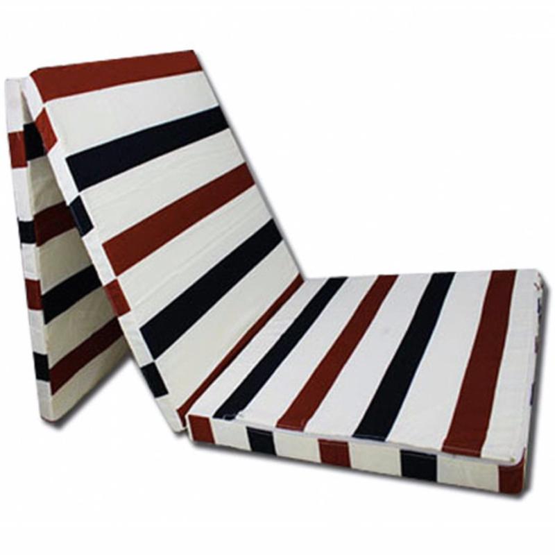 Triple Layer Folding Mattress Size: Single 90 x 200 Cm Thickness: 5Cm