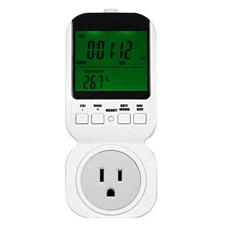 TS-4000 Multi-function Thermostat Timer Switch Socket with Sensor Probe(White)-US - intl