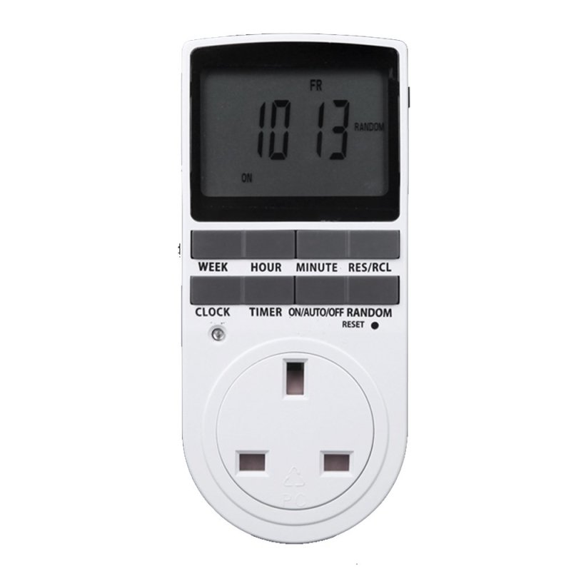 UK Plug Electric Power LCD Display Digital Programmable Timer
Socket Switch