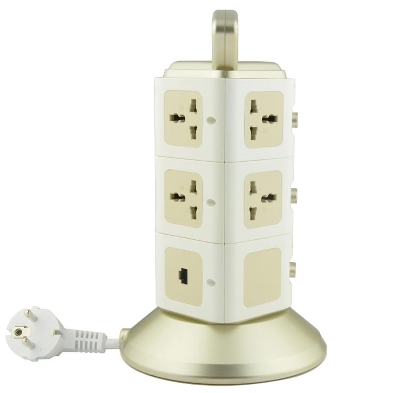 VONETS WiFi-SB-L3 3 Layers With 8 Outlets + 2 USB Ports + RJ45 Port
300Mbps WiFi Repeater Smart Power Sockets, EU Plug, Cable Length:
2m(Gold) - intl