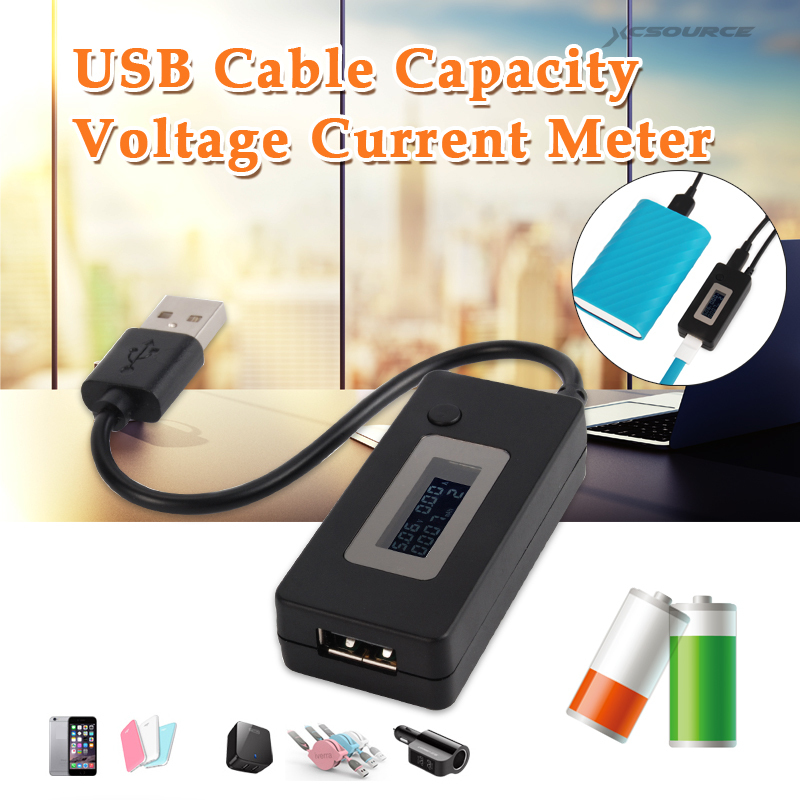 XCSource Mini LCD USB Charger Capacity Power Current Voltage
Detector Tester Meter TE392