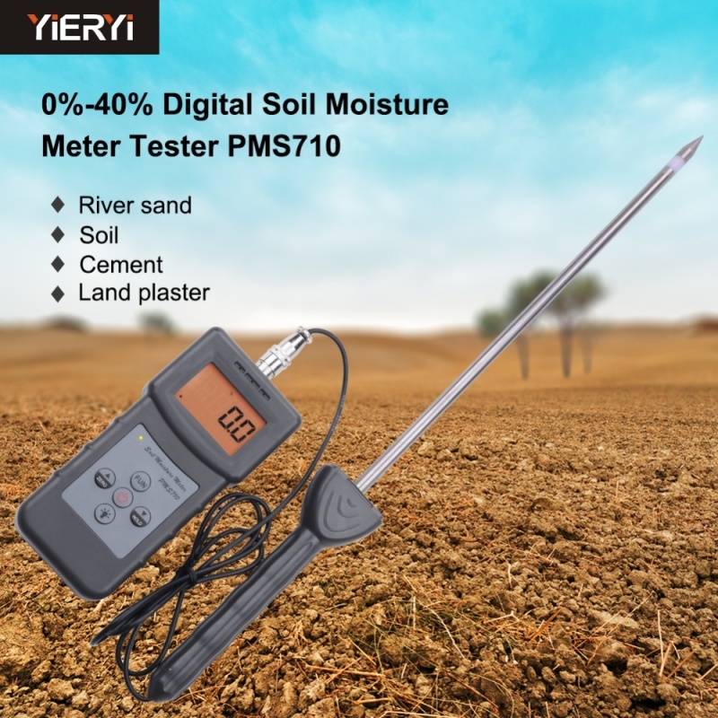 yieryi 100% New Brand PMS710 Digital Soil Moisture Meter Test River
sand Soil Cement Land plater Sensor Tool High precision soil
analyzer - intl