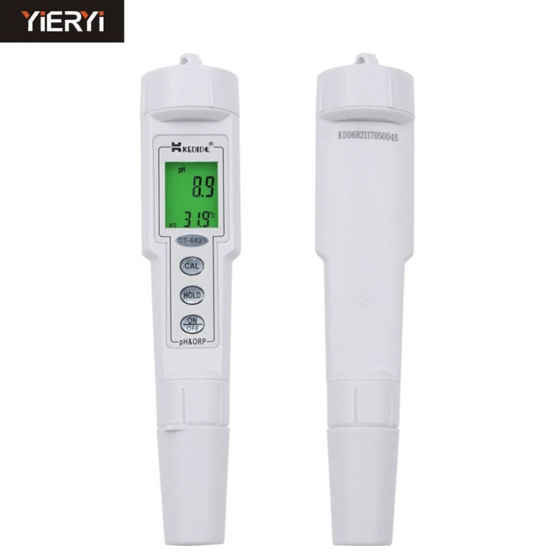 yieryi Digital Portable Waterproof PH&ORP Meter 0-14 pH 500mV
Oxidation-Reduction Potential CT-6821 ATC PH Controller Meter -
intl
