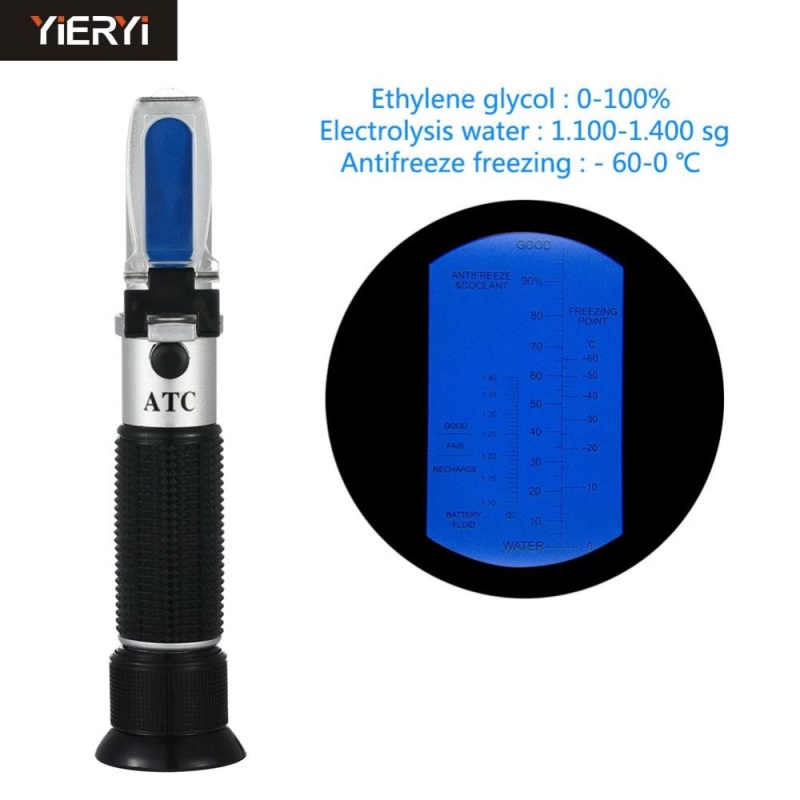 yieryi Ethylene glycol tool Electrolysis water meter antifreeze
Freezing point Ice point concentration detector refractometer -
intl
