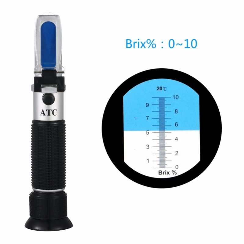 yieryi New Hand Held Optical CE Certification 1-10% Sugar and Brix
Refractometer ABS Material Plastic Brix Refractometer - intl