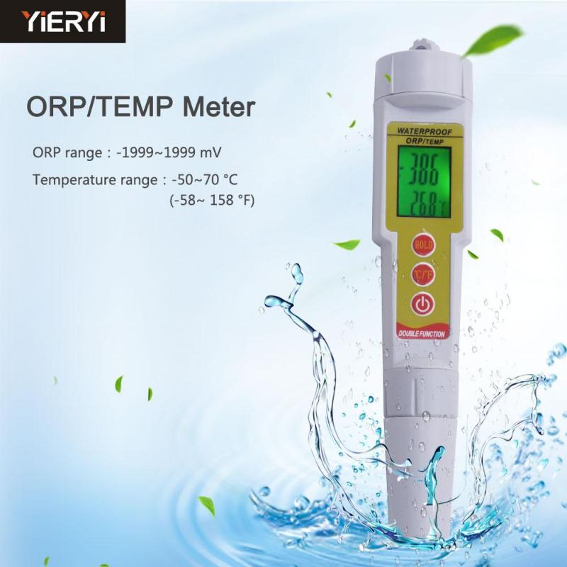 yieryi New Pen-Type ORP/TEMP Meter Water Quality Analyser Thermometer Redox Meterfor Oxidation Reduction Industry Experiment Analyzer - intl