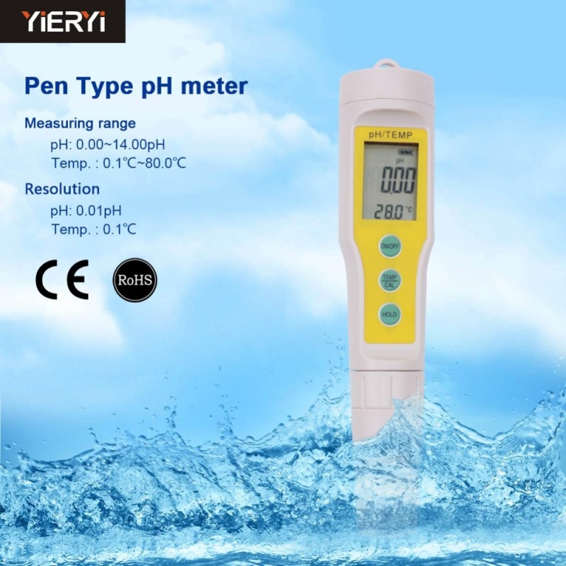 yieryi Newly PH-03 Design Digital LCD PH Meters Soil Aquarium Safe
Pool Water Wine Urine Tester Analyzer - intl